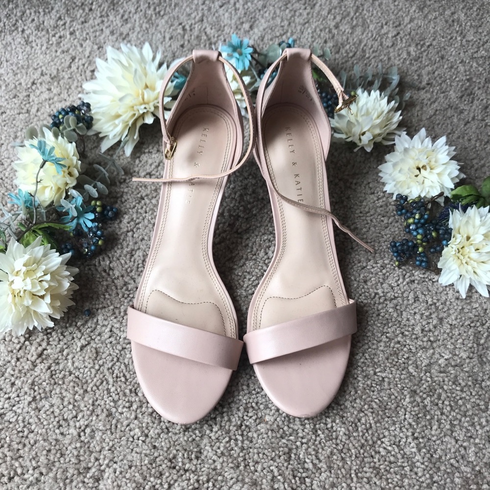 Kelly & Katie “Kirstie” Pink Taupe Sandal Heel
